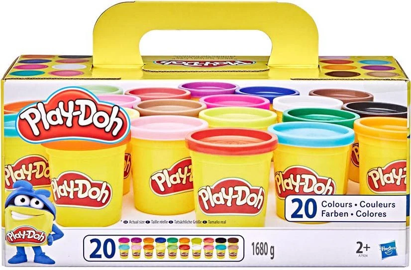 Plastelininio modeliavimo priemonių rinkinys vaikams Play-Doh, 20 spalvų