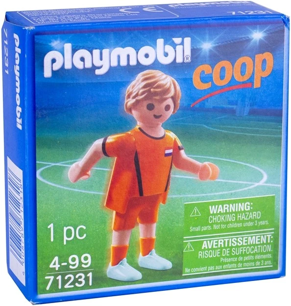 Playmobil 71231 figūrėlė futbolininkas Oranžinis Coop