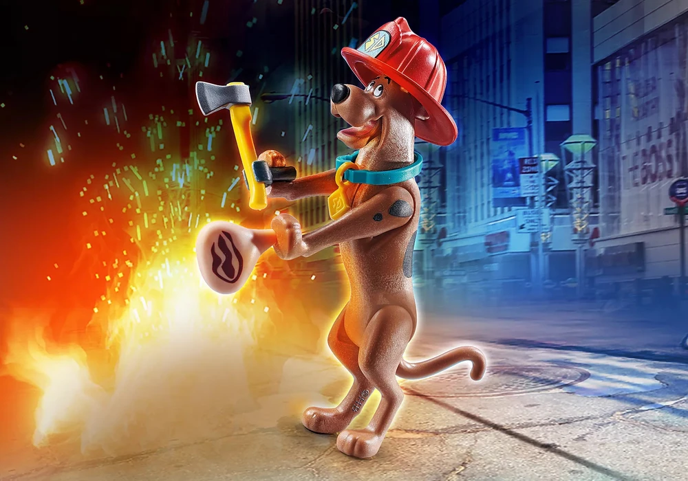 Playmobil figūrėlė Scooby Doo šuo ugniagesys 70712