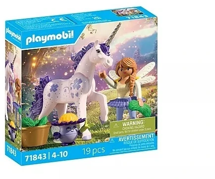 Konstruktorius Playmobil Unicorn Lucky Lavender su fėja 71843