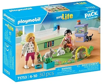 Playmobil Medinės kaladėlės mergaitėms su kiškučiais