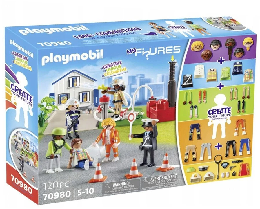 Playmobil My Figures gelbėjimo figūrėlės kaladėlėms 120 vienetų