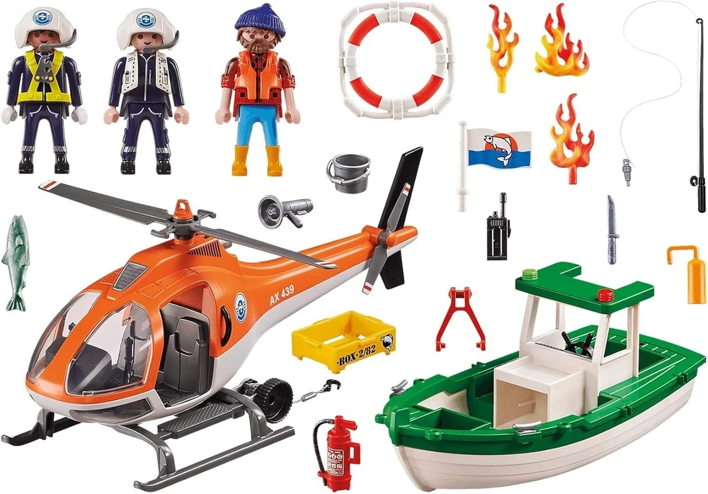 Playmobil Coastal Fire Mission 70491 gaisrinės gelbėjimo misijos rinkinys