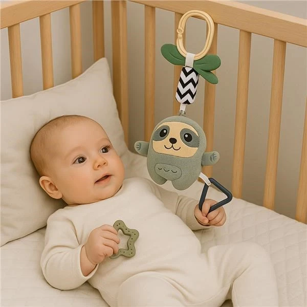 Pliušinis kabantis žaislas New Baby tinginys