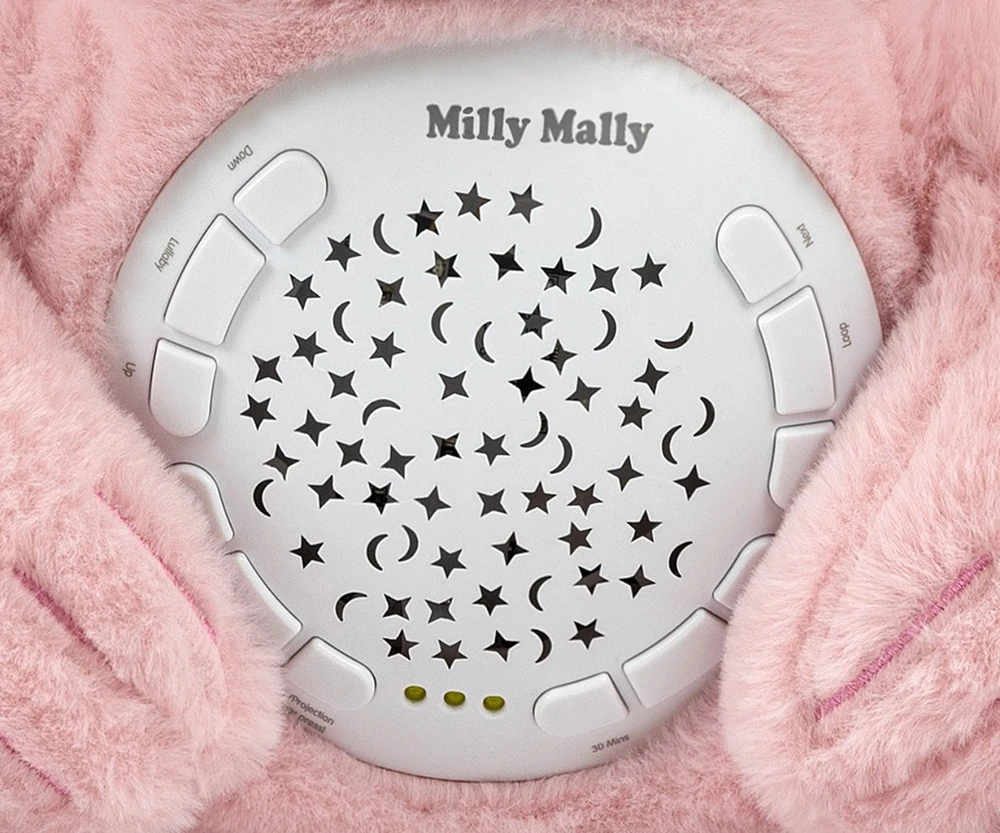 MILLY MALLY projektorius pliušinis žaislas Milly Bear rožinis
