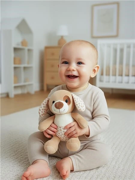 Pliušinis šuniukas Baby Mix – rudas