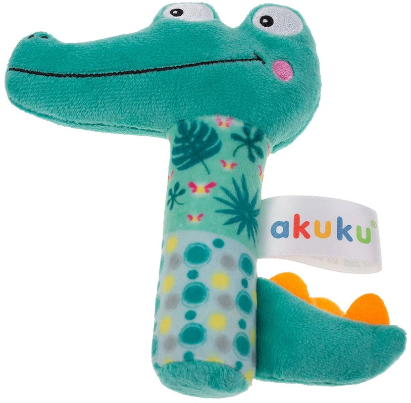 Akuku minkštas pliušinis žaislas Crocodile, A0644