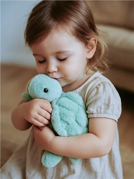 Pliušinis vėžlys žaislas kūdikiui Baby Mix, 26 cm, žalias