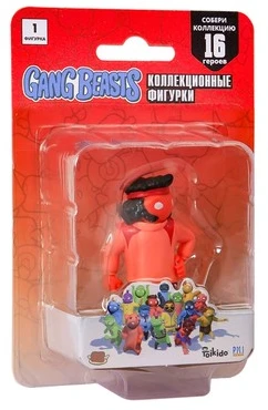 My Store P.M.I. Gang Beasts figūrėlė serija 1 J Street Raudona 7 cm
