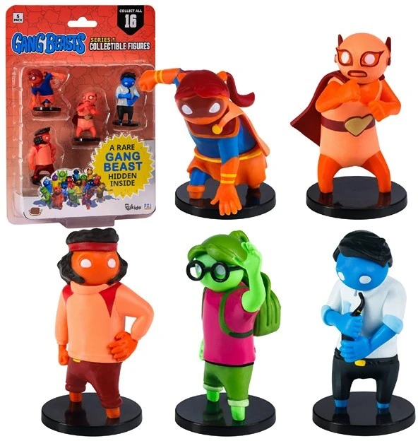 P.M.I. Gang Beasts figūrėlių rinkinys S1 5 vnt. 6 cm GB2040C