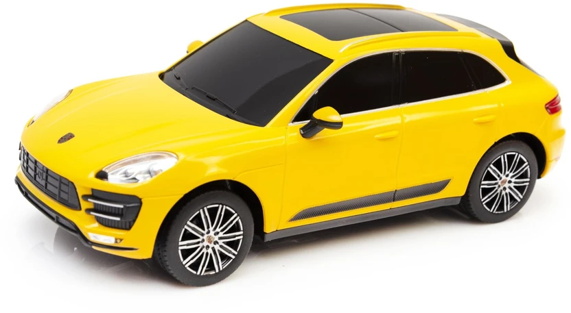 Porsche Macan Turbo mastelio 1:24 Rastar 71800 geltonas valdomas automobilis