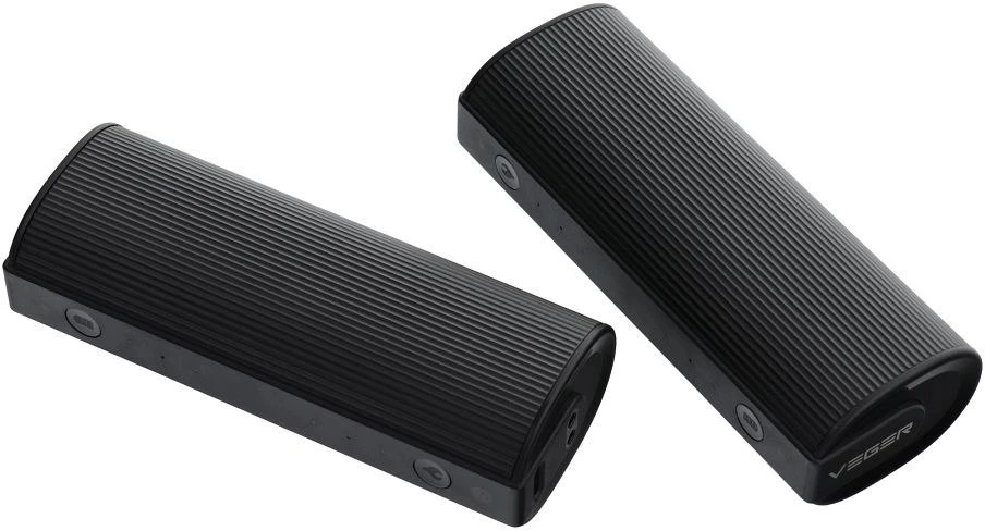 Powerbank Veger W0587 2,4A 2 pcs 2 x 5000 mAh with hand warmer juodas and sidabrinis