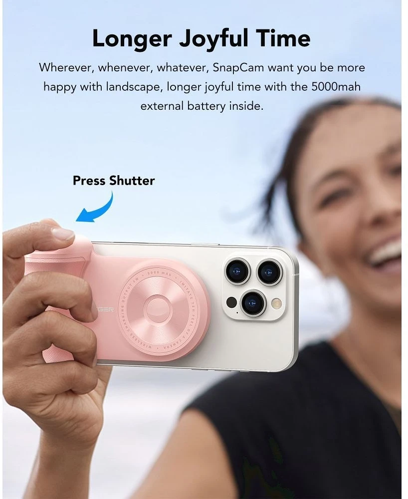 Nešiojamoji baterija, suderinama su „Magsafe Veger“ (W0569) PD QC3.0 20W 5000 mAh juoda