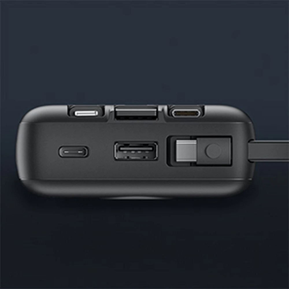 Veger „Weger C20“ (W2047 / W2059) 20000 mAh talpos nešiojamoji baterija su integruotu „Micro-USB“ laidu / C tipo / „Lightning“ juodas