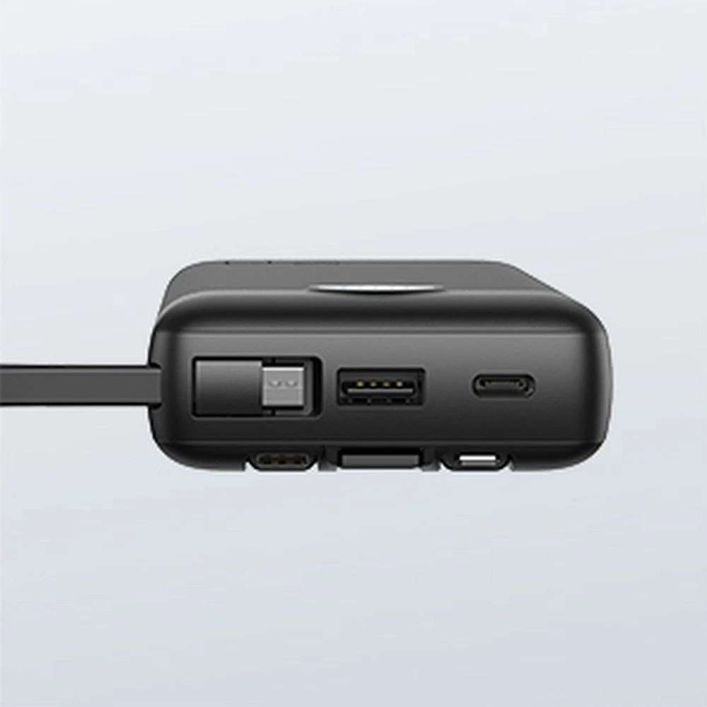 Veger „Weger C20“ (W2047 / W2059) 20000 mAh talpos nešiojamoji baterija su integruotu „Micro-USB“ laidu / C tipo / „Lightning“ juodas