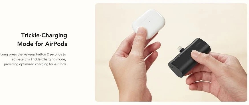 Išorinė baterija POWER BANK VEGER PlugOn (W0556P) lightning 5000mAh (20W) juoda