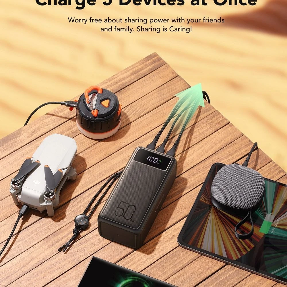 Powerbank Veger Tank Boost (W5001C) PD QC3.0 5A 130W 56000 mAh juodas