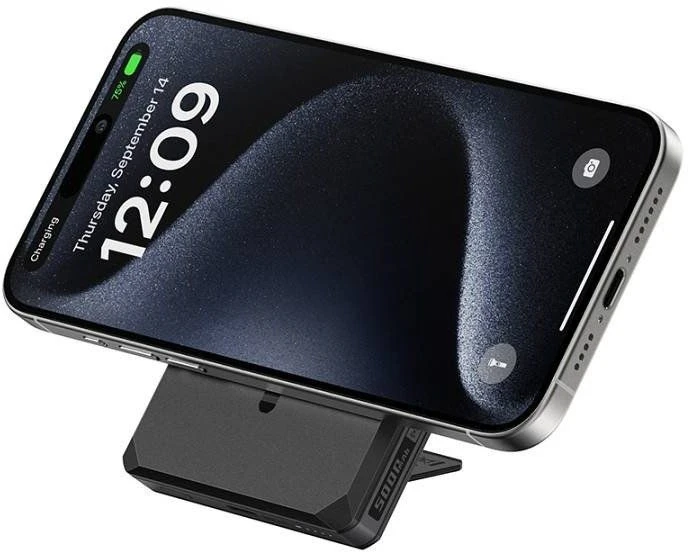 Powerbank Veger Wallet Tracker W0582 MFi PD 20W 5000 mAh juodas