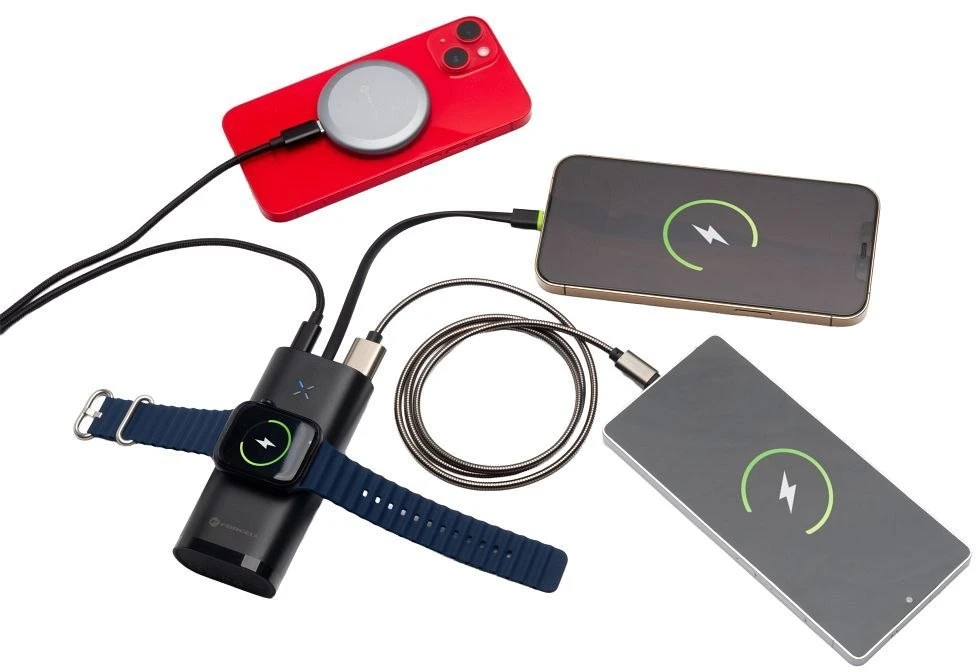FORCELL F-ENERGY F10K4 maitinimo blokas, suderinamas su Apple Watch PD QC3.0 3A 22,5W 10000 mAh juodos spalvos