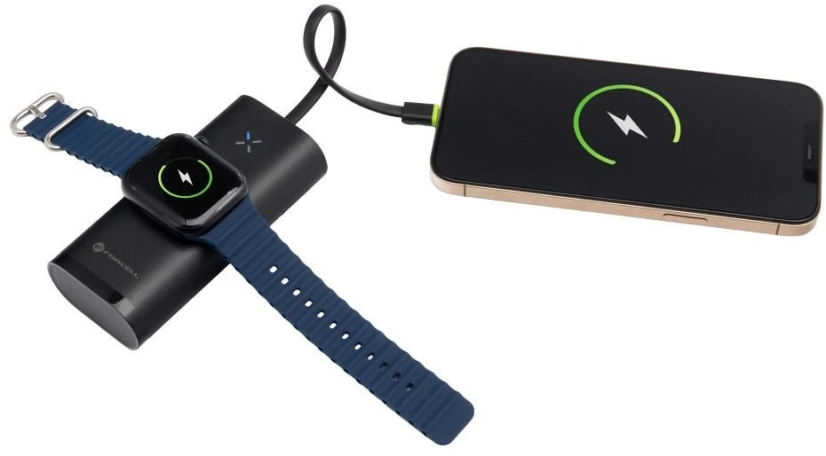 FORCELL F-ENERGY F10K4 maitinimo blokas, suderinamas su Apple Watch PD QC3.0 3A 22,5W 10000 mAh juodos spalvos