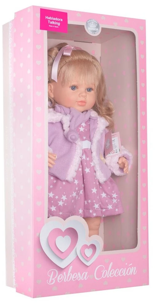 Prabangi kalbanti lėlė Berbesa Christina, 52 cm