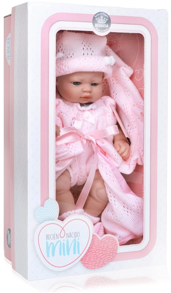 Prabangi kūdikio lėlė Berbesa Valentina, 28 cm