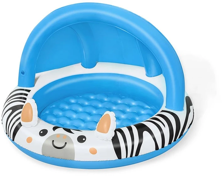 Bestway Bestway 52559 Pripučiamas baseinas su stogu ir pumpuojamu dugnu Zebra 97cm x 66cm