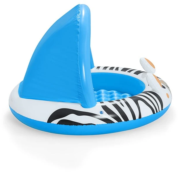 Bestway Bestway 52559 Pripučiamas baseinas su stogu ir pumpuojamu dugnu Zebra 97cm x 66cm