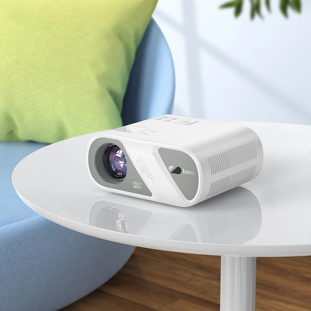 Projektorius HD Ready Hoco Wi-Fi Bluetooth 720P DT1 baltas