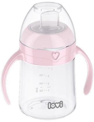LOVI 35/353 Pirmas puodelis su snapeliu 150ml. rožinis