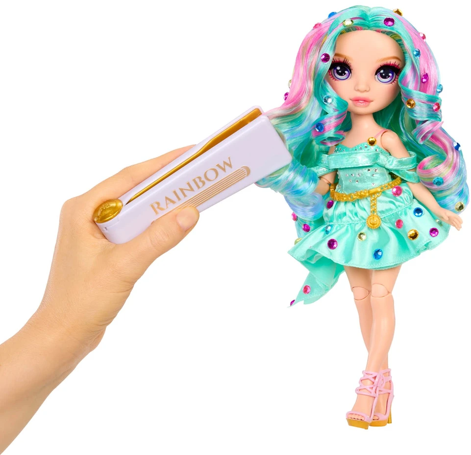 Rainbow High Be Dazzling-Celine turkio spalvos lėlė 597827-EUC