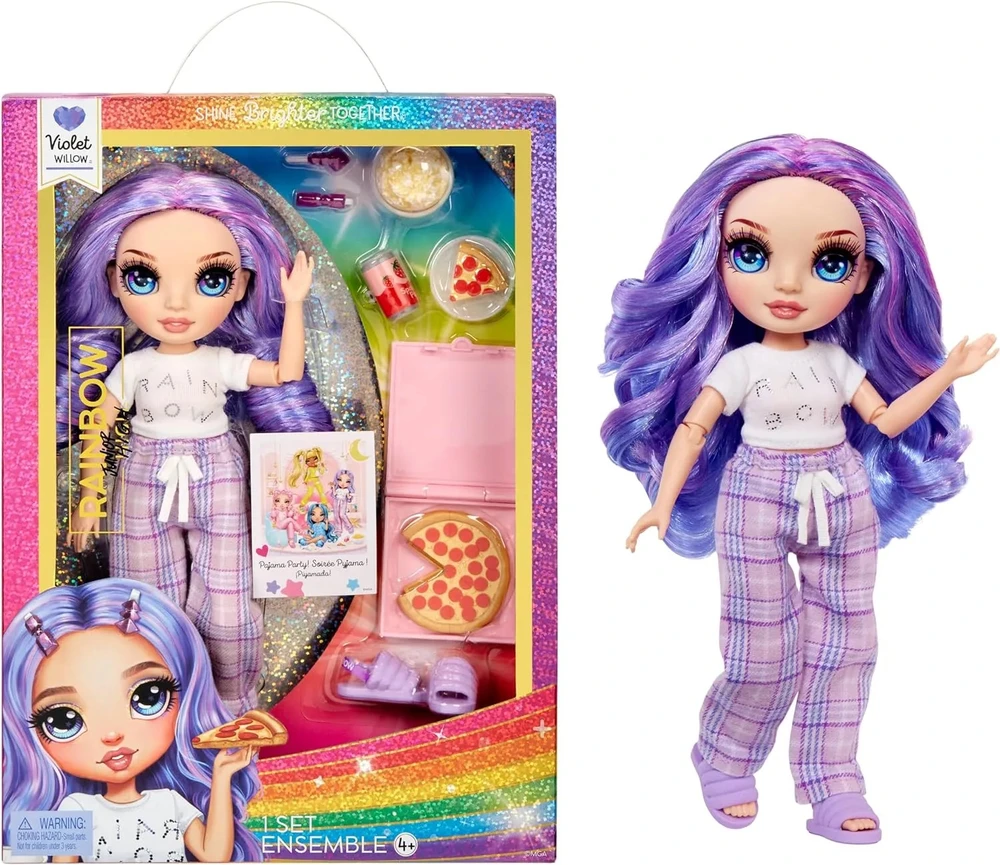 MGA Lėlė Junior High Pižamų Vakarėlio kolekcija Violet violetinė 503705-EUC