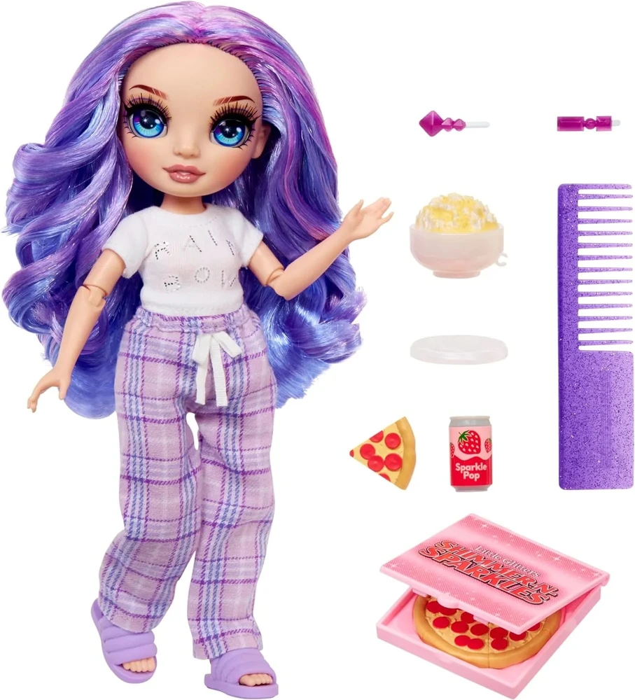 MGA Lėlė Junior High Pižamų Vakarėlio kolekcija Violet violetinė 503705-EUC