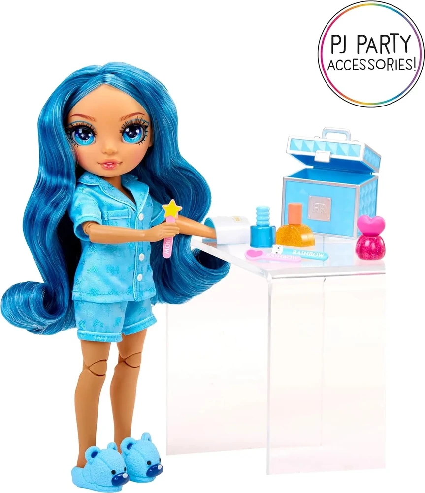 MGA Mėlyna L.O.L. Surprise Junior High PJ Party mados lėlė Skyler mėlynas 530947-EUC