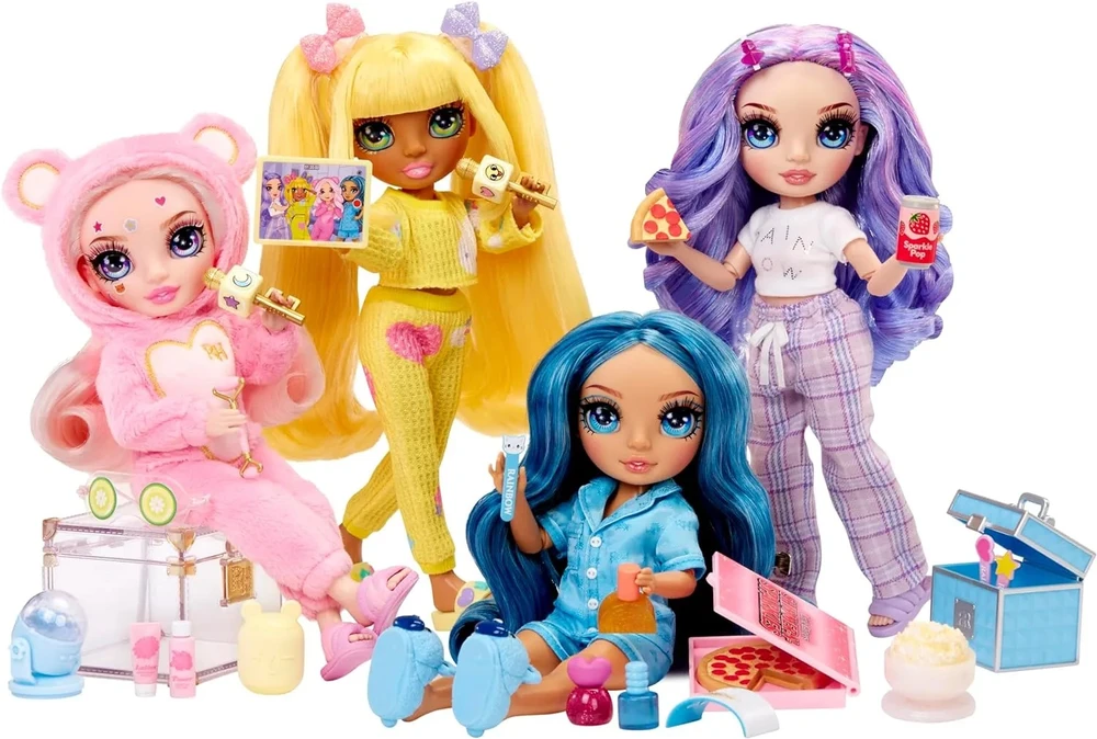 MGA Mėlyna L.O.L. Surprise Junior High PJ Party mados lėlė Skyler mėlynas 530947-EUC