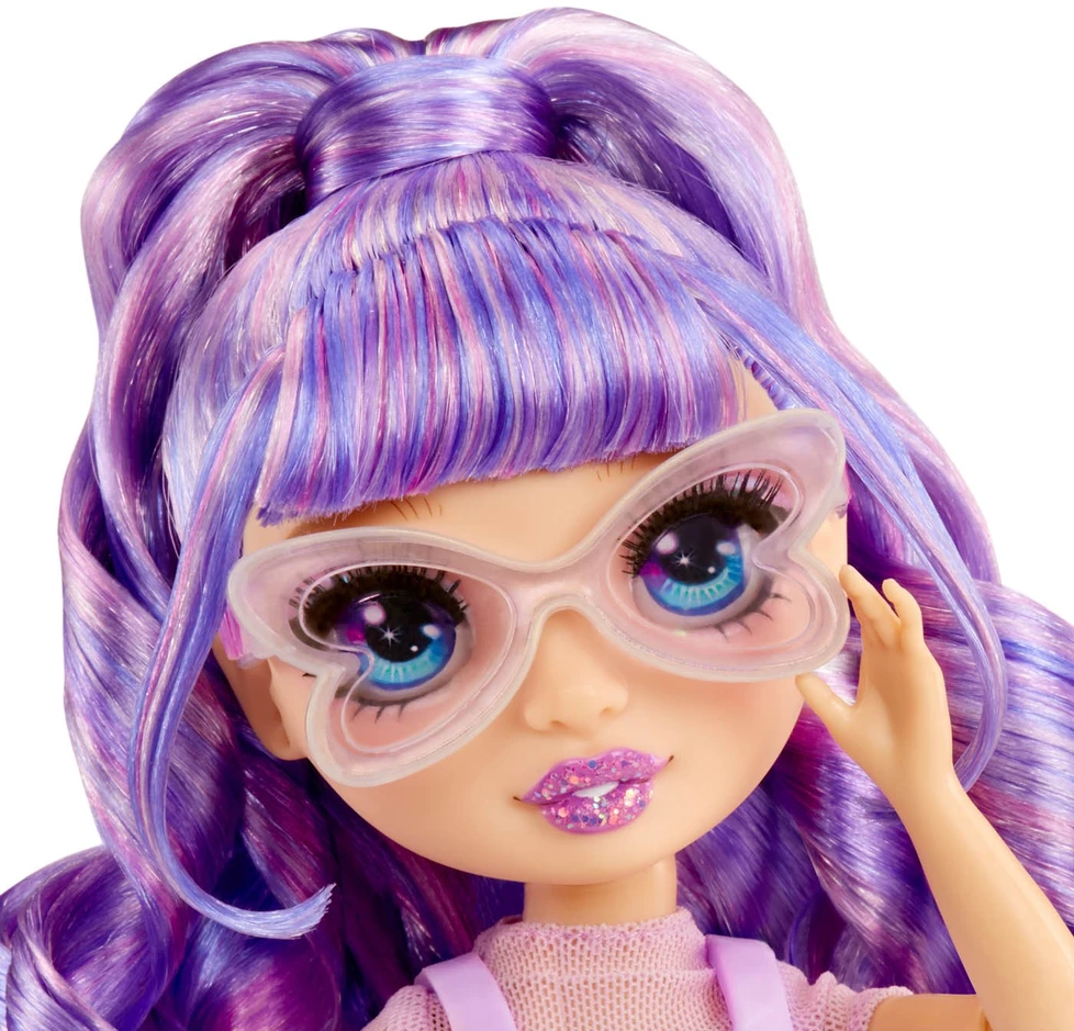 MGA Lėlė 121404-EUC Rainbow High Creative Crystals mados lėlė - violetinė