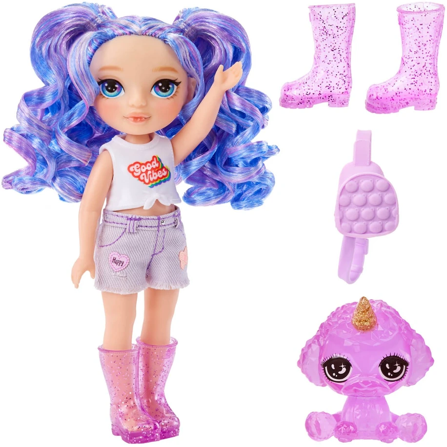 MGA 531234-EUC Rainbow High Littles lėlės – Amethyst (violetinė)