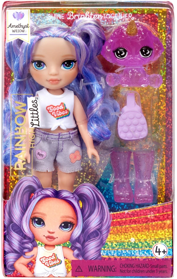 MGA 531234-EUC Rainbow High Littles lėlės – Amethyst (violetinė)