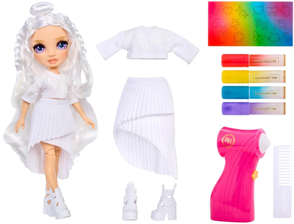 Rainbow High Air Brush & Create lėlė – su violetinėmis akimis (543350/3)