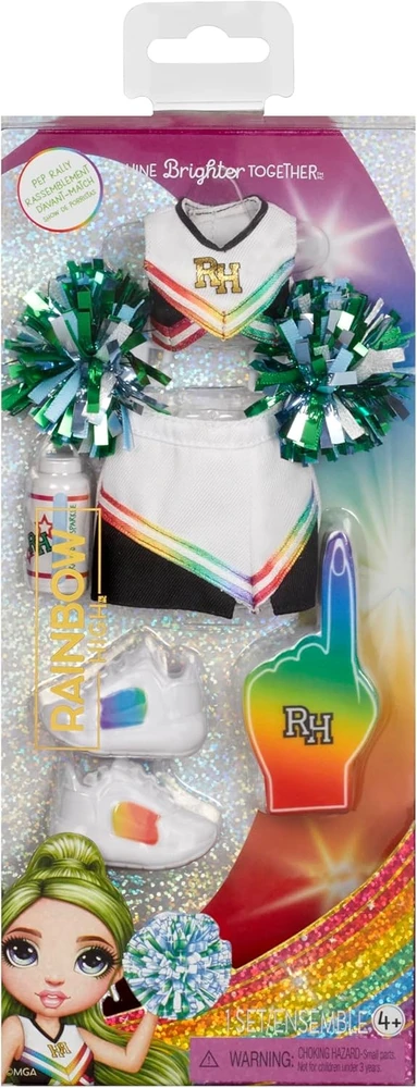 MGA Rainbow High Vaivorykštės aukštosios mados pakuotė „Pep Rally“