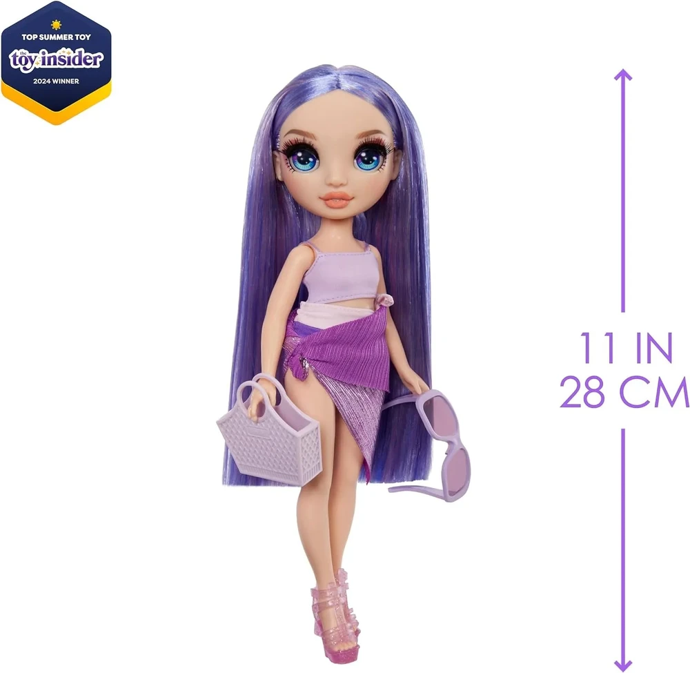 Rainbow High Swim & Style Violet Pur lėlė (507314/120377)