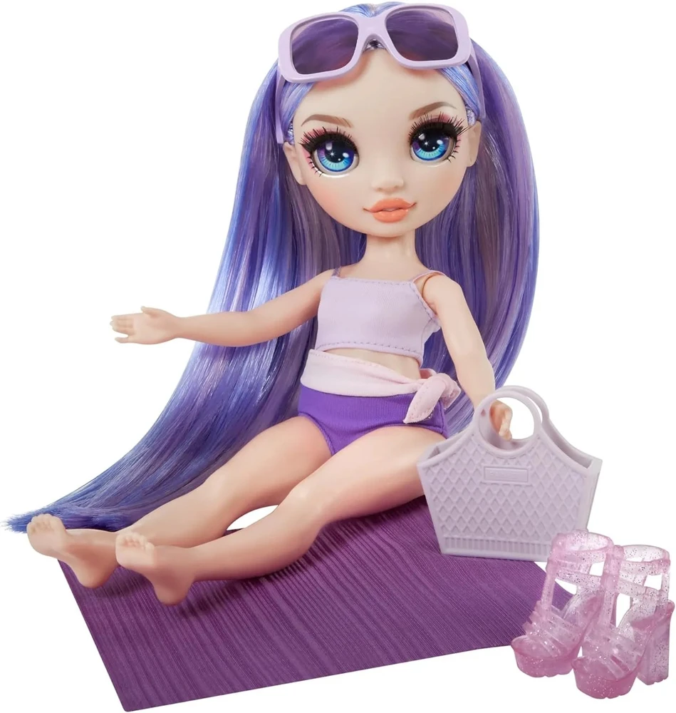 Rainbow High Swim & Style Violet Pur lėlė (507314/120377)