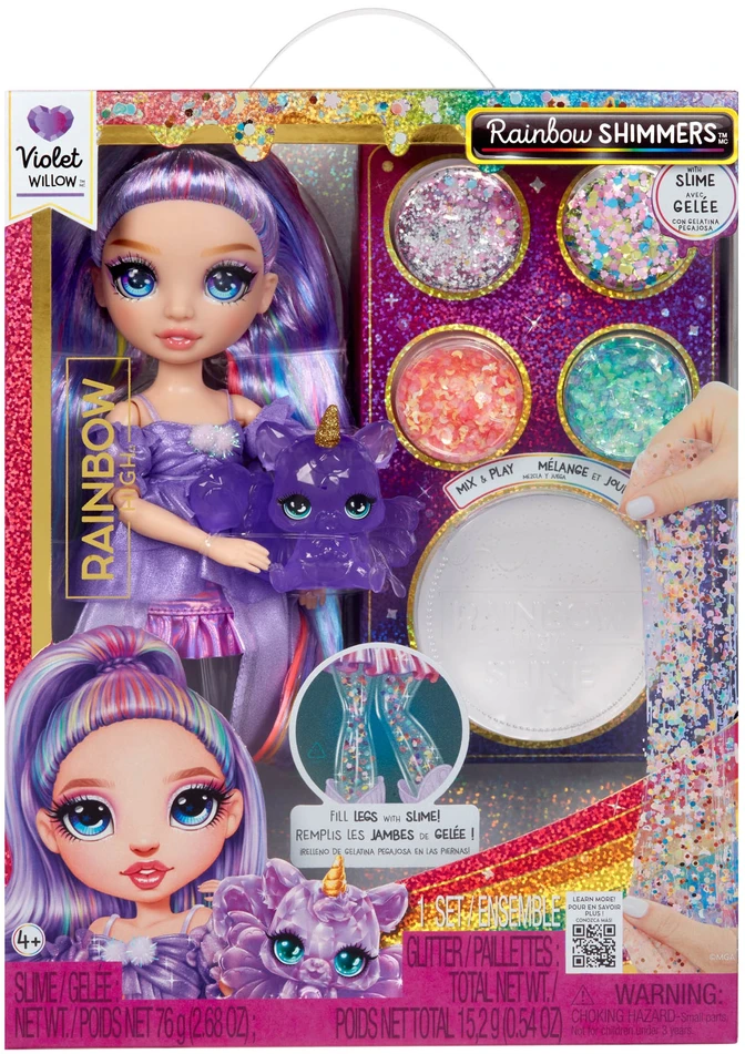 MGA Lėlė Rainbow High Rainbow Shimmers su gleive Violet violetinė 122425-EU