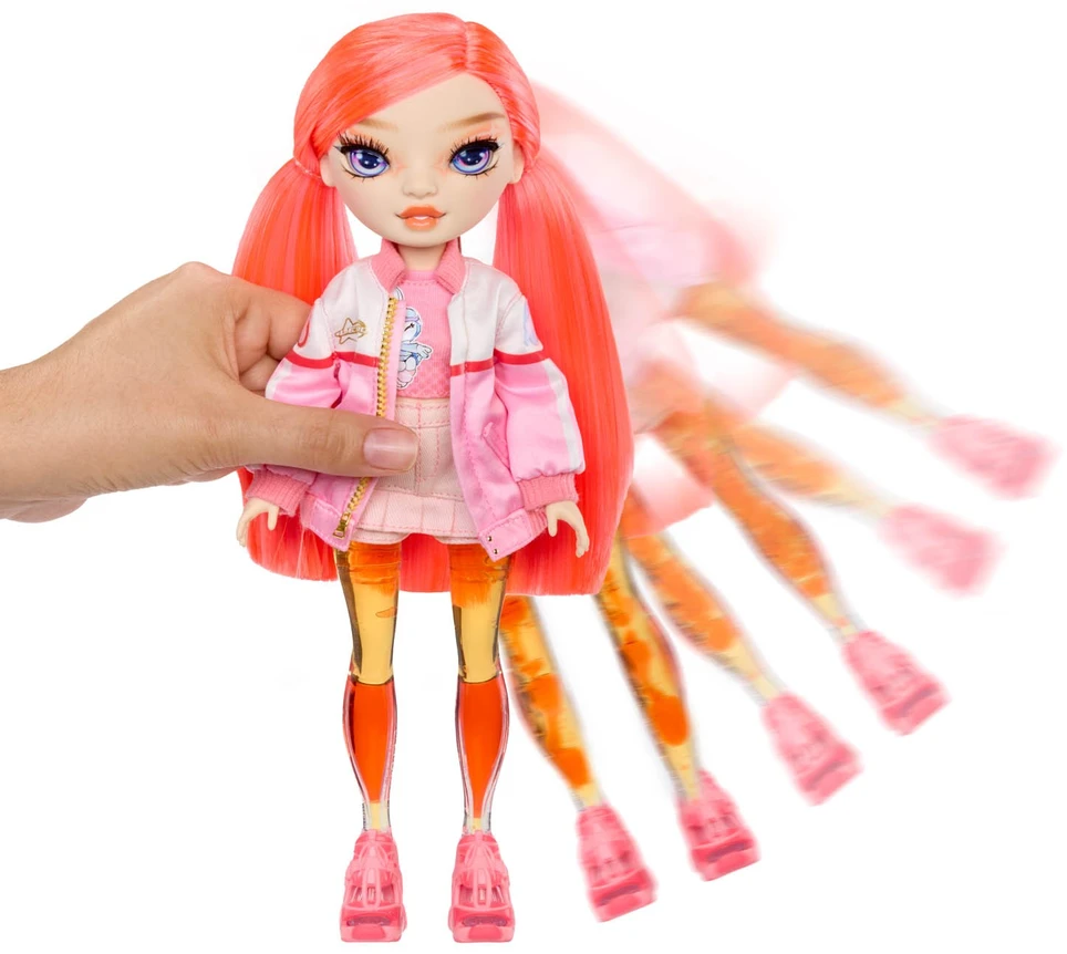 Rainbow High Sparkle & Shine blizganti ir spindinti lėlė Coral