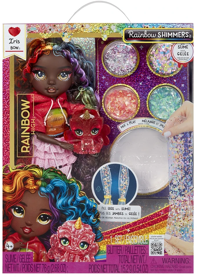 MGA Lėlė Rainbow High Rainbow Shimmers su gleive Iris vaivorykštinė 122432-EU
