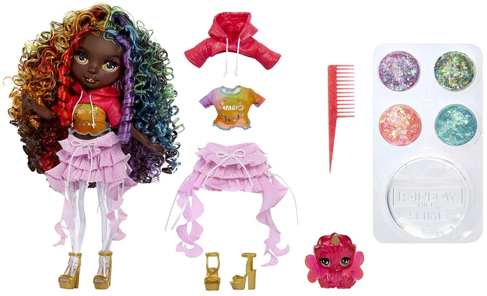 MGA Lėlė Rainbow High Rainbow Shimmers su gleive Iris vaivorykštinė 122432-EU
