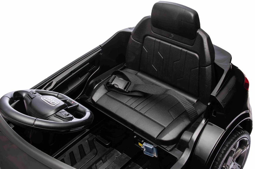 RAMIZ Elektromobilis Audi SQ8 juodas su LED žibintais
