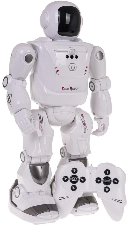 RAMIZ Radijo bangomis valdomas baltas robotas Mega R/C