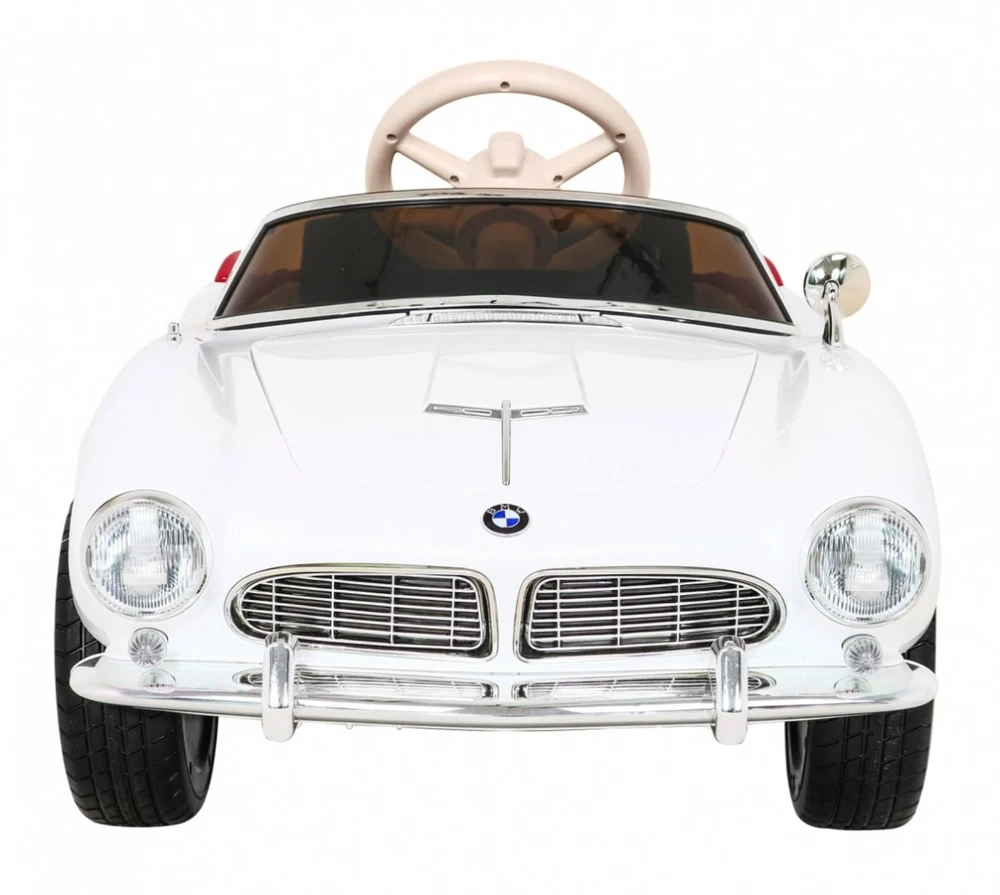 RAMIZ Autko BMW 507 Retro elektryczne vaikams Baltas roadster