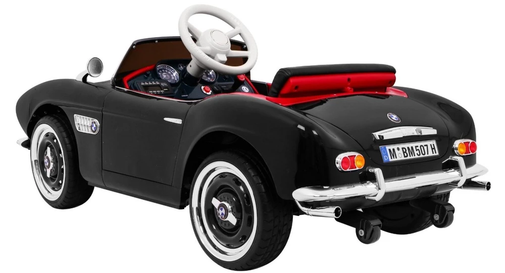 Ramiz Autko BMW 507 Retro elektryczne vaikams Juodas Roadster